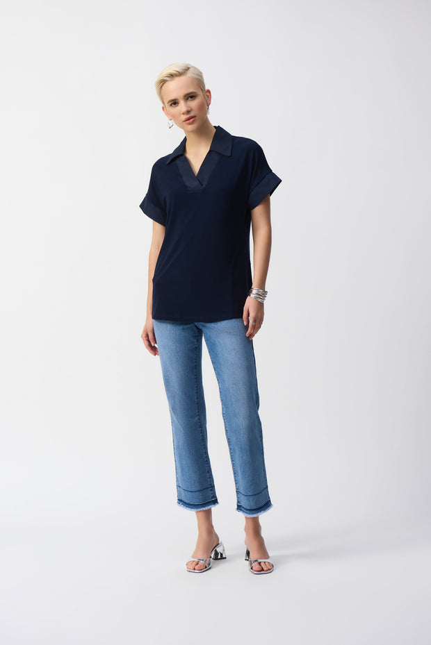 Joseph Ribkoff Silky Knit And Memory Boxy Top 251290