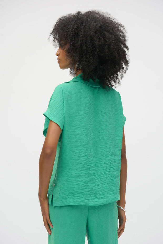 Joseph Ribkoff Gauze Cowl Neck Straight Top 252055