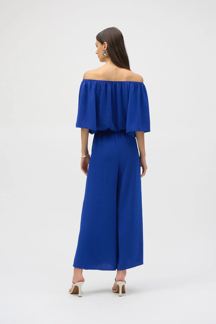 Joseph Ribkoff Gauze Off-Shoulder Culotte Jumpsuit 252170