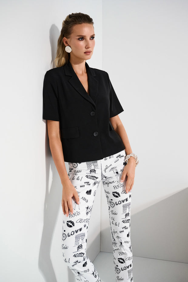 Joseph Ribkoff Silky Knit Short Sleeve Blazer 252220