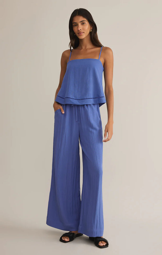 Z Supply Soleil Pant Riviera & La Luz Tank  (blue) Set