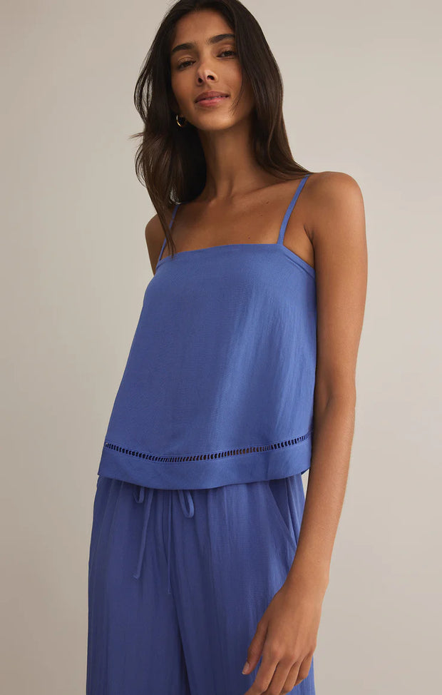 Z Supply Soleil Pant Riviera & La Luz Tank  (blue) Set