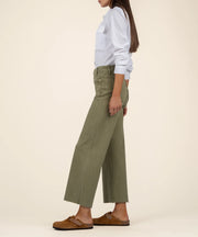 KUT From the Cloth Meg High Rise Wide Leg-Olive