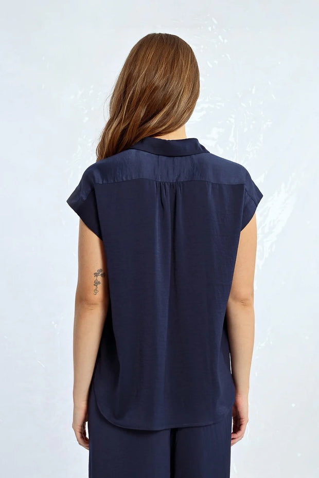 Motley bracken  ladies woven top ML25DP