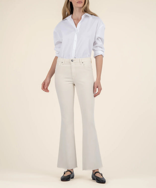 KUT Stella High rise flare ecru KP0856MC2
