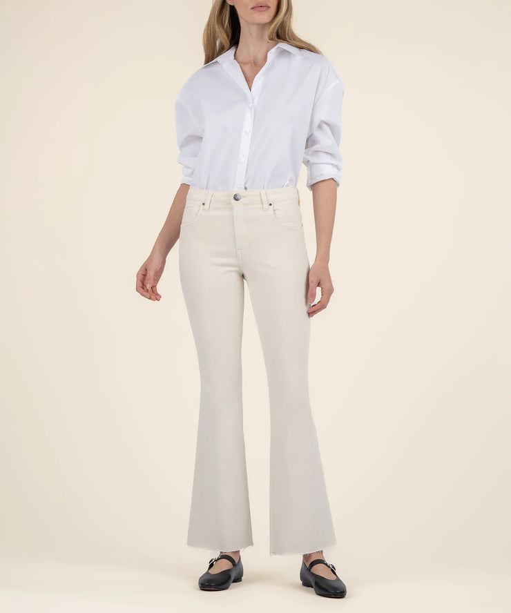 KUT Stella High rise flare ecru KP0856MC2