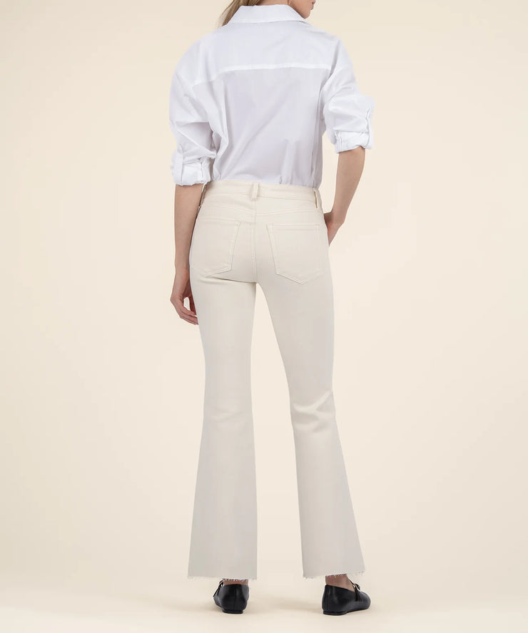 KUT Stella High rise flare ecru KP0856MC2