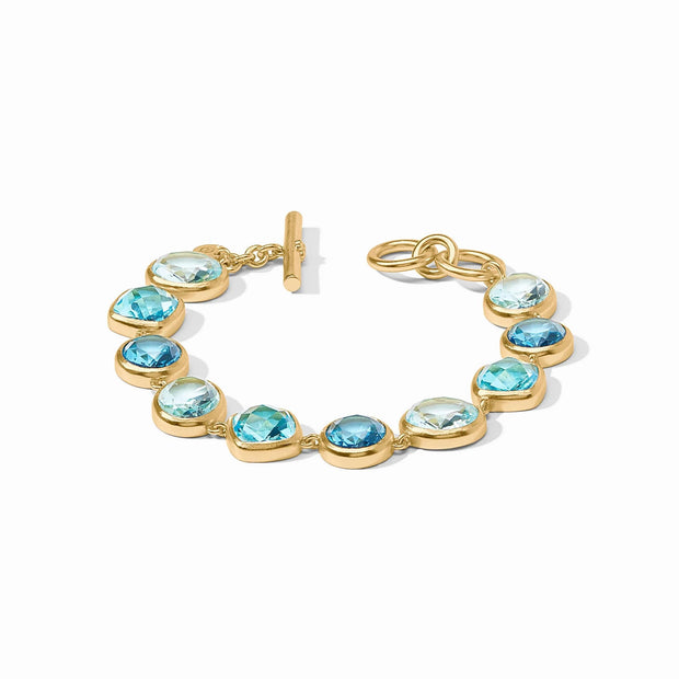Julie Vos Kaleidoscope Tennis Bracelet SKU BL242GBB00 Bahamian blue