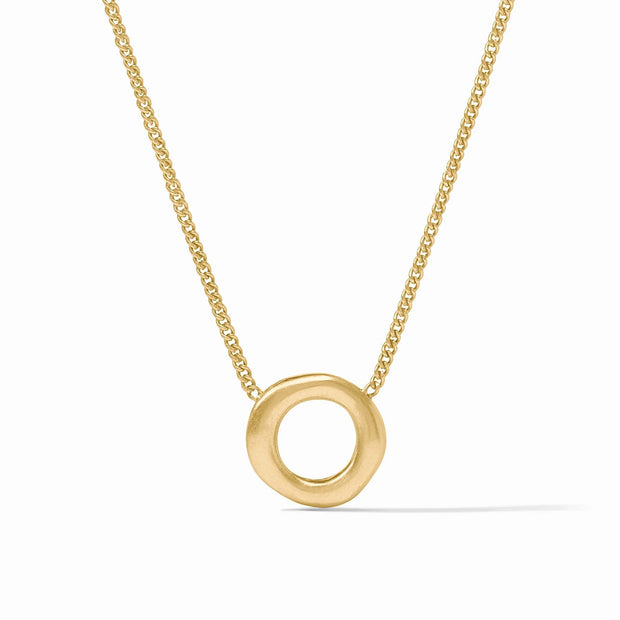 Julie Vos Wave Circle Delicate Necklace SKU N531G00