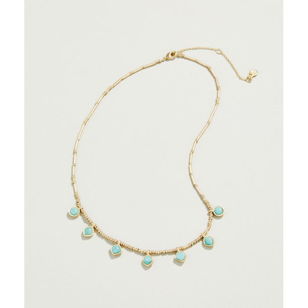 SPARTINA 449 Maera Bitty Bead Necklace 15" Amazonite
