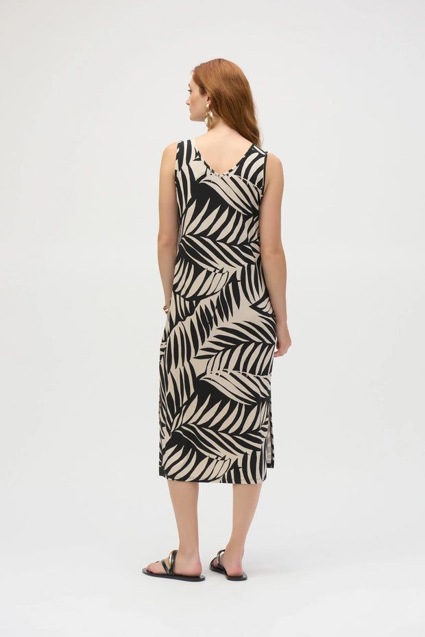 Joseph ribkoff       Jersey Tropical Print A-Line Dress 252031
