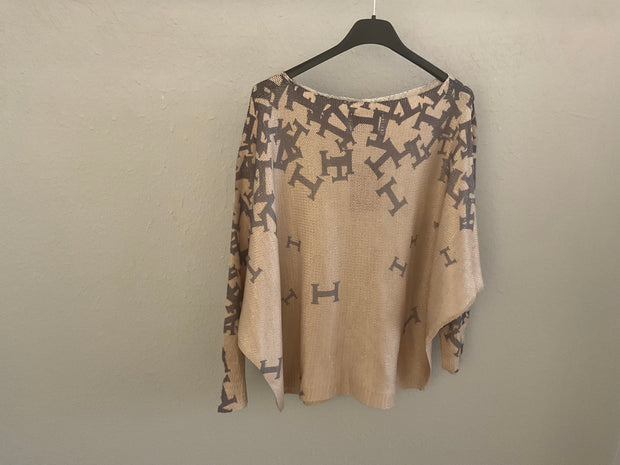 Brand bazar sweater with H