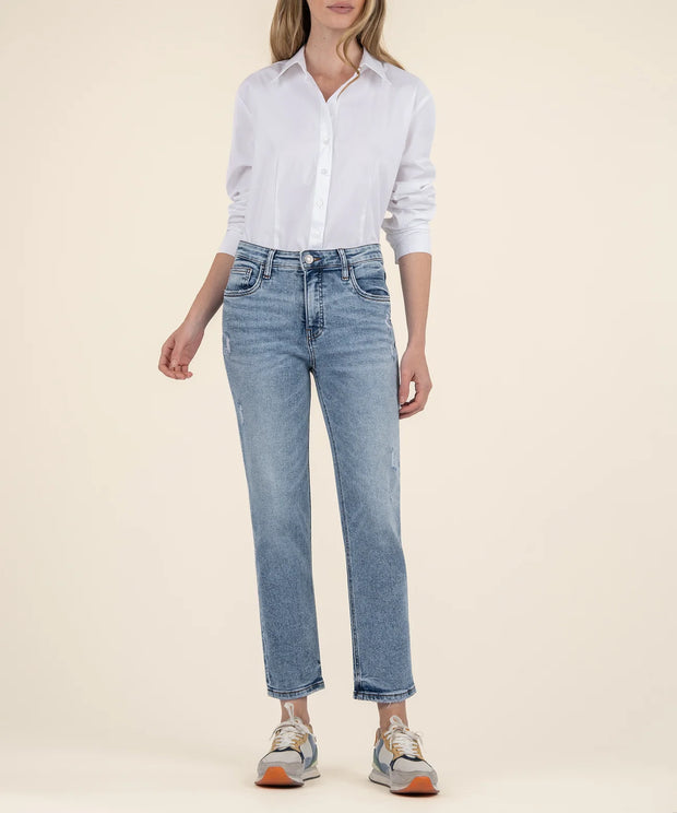 KUT from the Cloth High Rise Rachel Fab AB Mom Jean