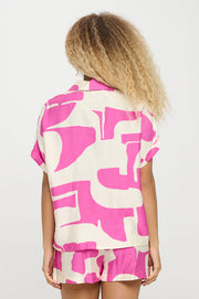 Meet Me in Santorini Fuchsia Wave Set