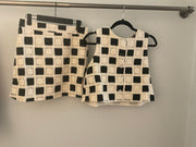 French Laissa/Niya vest & skirt black/cream