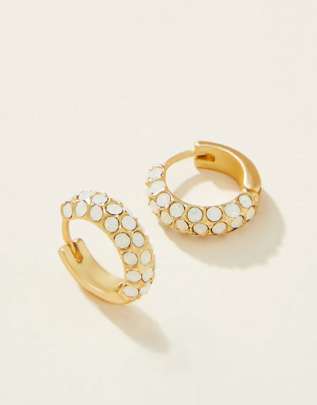 Spartina 449 475249 spartina Cristal pave hoop - white opal