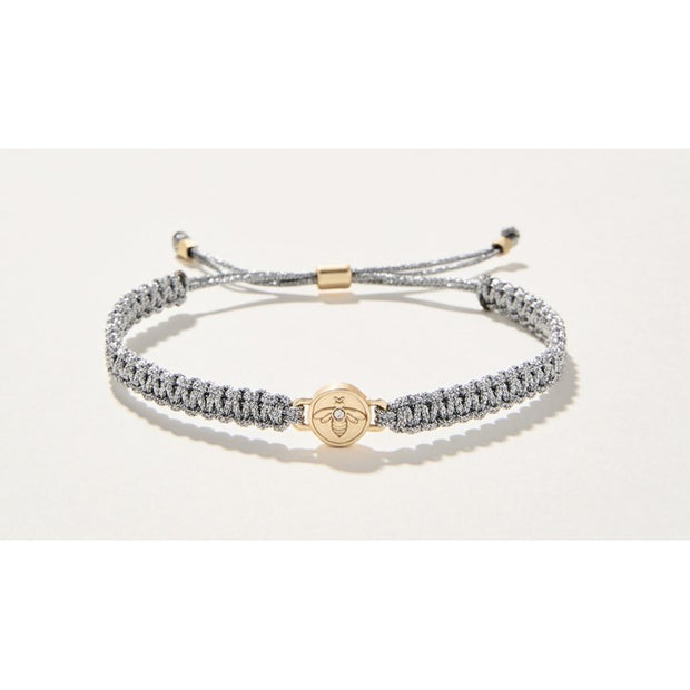 Spartina 449 Friendship Bracelet Metallic Silverbee Silver #366418