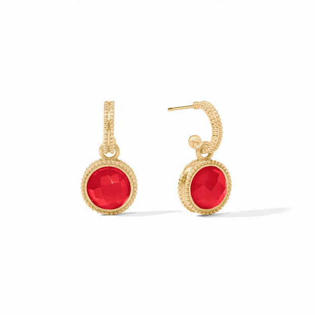Julie Vos Fleur-de-Lis Hoop & Charm Earring SKU ER667GIST00