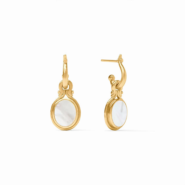 Julie Vos Saratoga Pearl Hoop & Charm Earring SKU ER960GMPL00