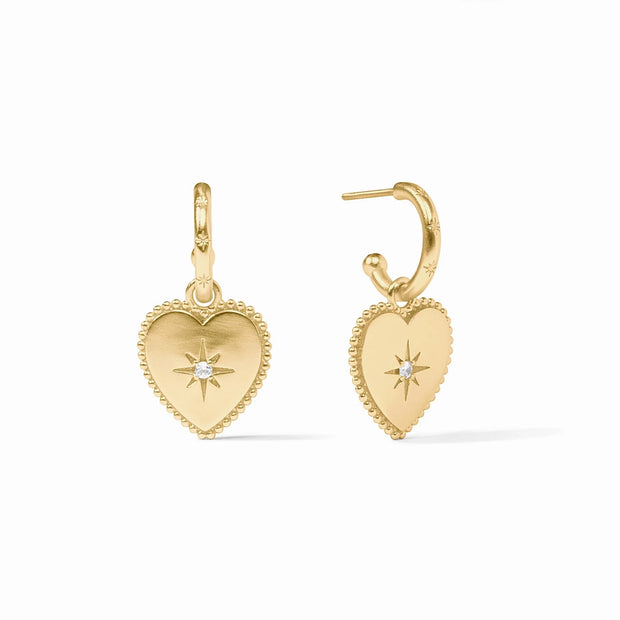 Julie Vos Heart Hoop & Charm Earring SKU ER963GCZ00