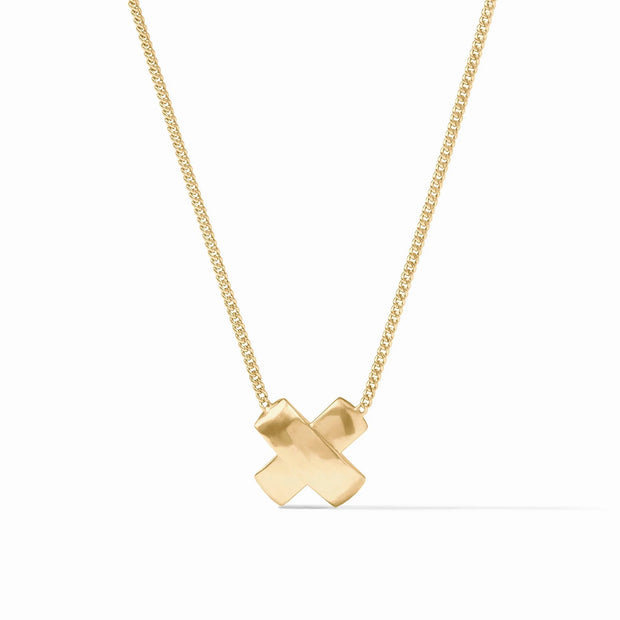 Julie Vos Catalina X Delicate Necklace Gold SKU N564G00