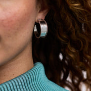 Julie Vos savoy hoop silver M