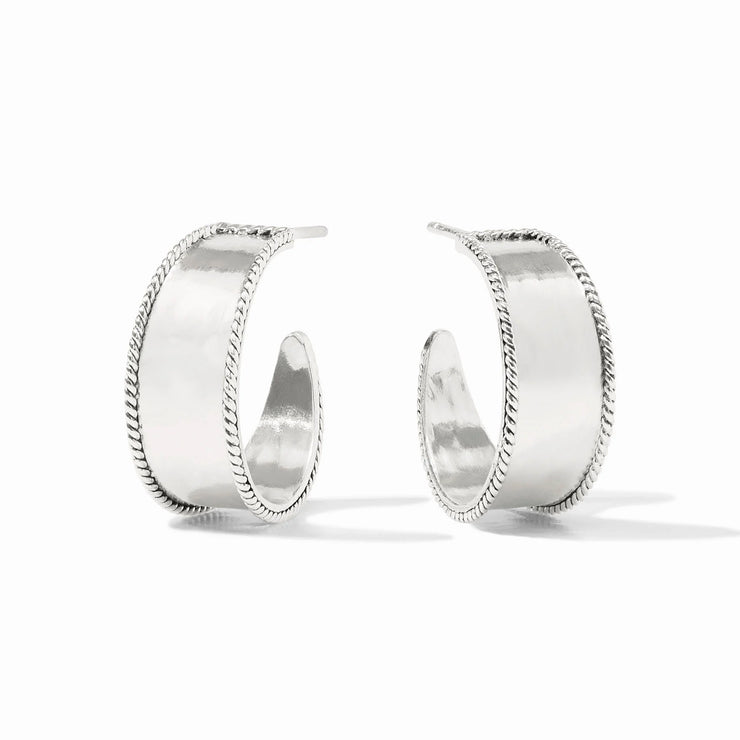 Julie Vos savoy hoop silver M
