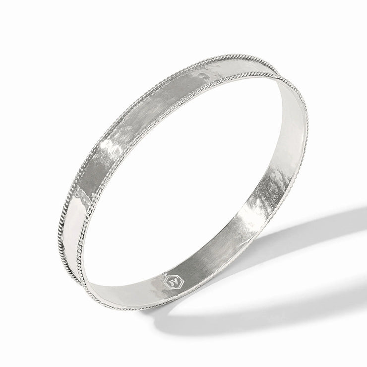 Julie Vos silver Havana  Demi bangle BG272S-s