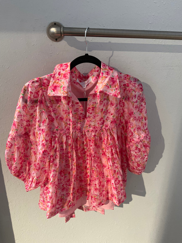 Meet Me In Santorini Rosy Breeze Top SKU#MS1619T-RBR