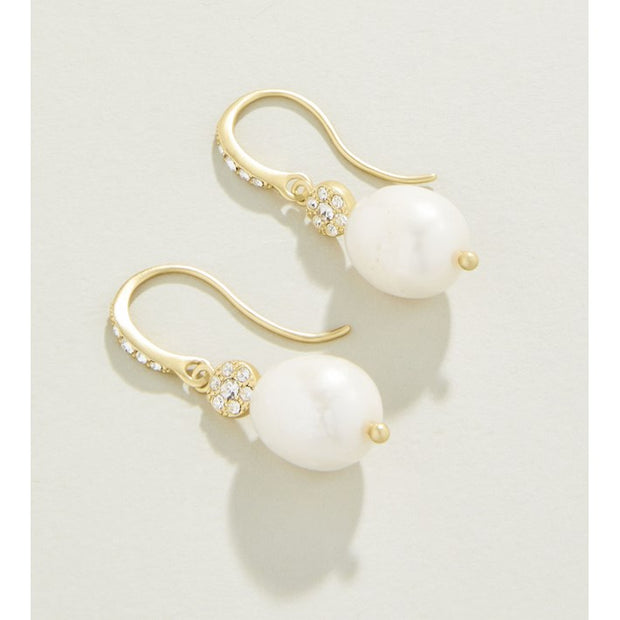 Spartina 449 Sparkling Bauble Drop Earrings Crystal/Pearl SKU#386256
