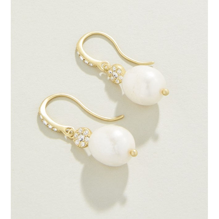 Spartina 449 Sparkling Bauble Drop Earrings Crystal/Pearl SKU#386256