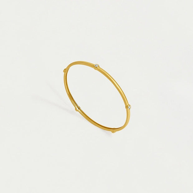 Dean Davidson ORSAY PAVE BANGLE BRACELET - GOLD - WHITE TOPAZ SKU#B644-G-WTP-2