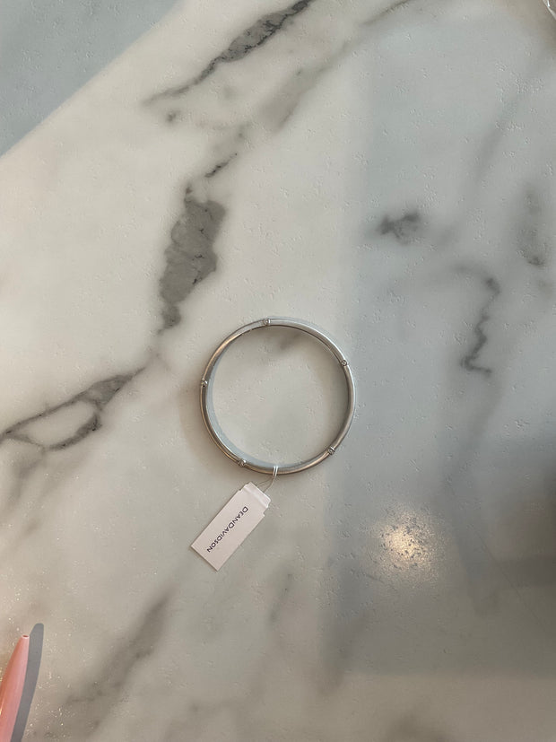 Dean Davidson Colette Pave Bangle Bracelet - Silver - White Topa SKU#B646-S-WTP-2