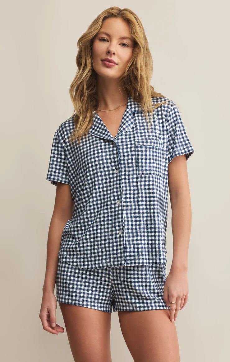Z Supply Gingham Pajama Set SKU#ZLS253138