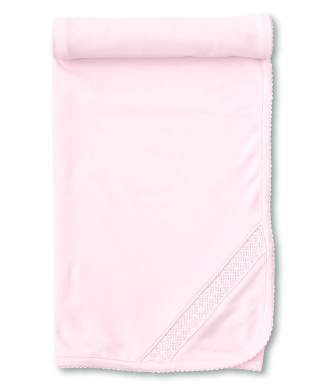 Kissy Kissy Hand Smocked CLB Charmed Pink Blanket SKU#KG712906O