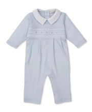 Kissy Kissy CLB Fall 25 Blue Hand Smocked Playsuit SKU#KB812896N