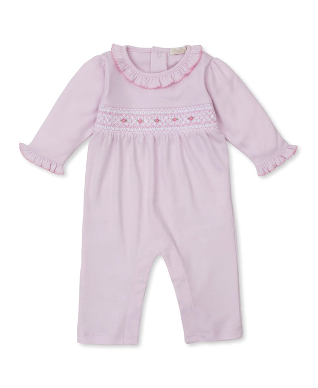 Kissy Kissy CLB Fall 25 Pink Hand Smocked Playsuit SKU#KG812904N