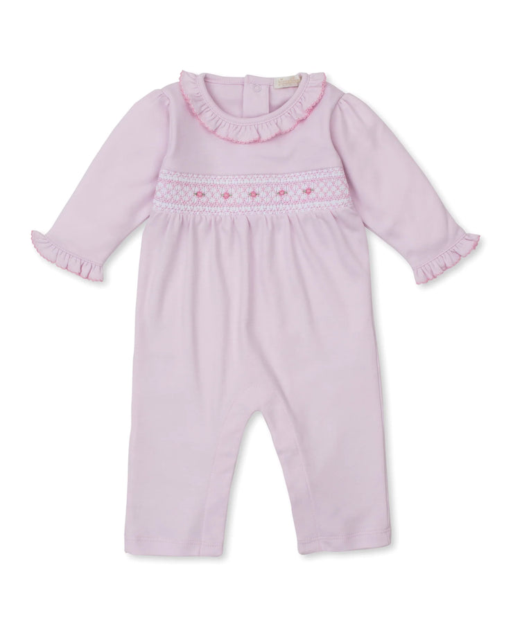 Kissy Kissy CLB Fall 25 Pink Hand Smocked Playsuit SKU#KG812904N