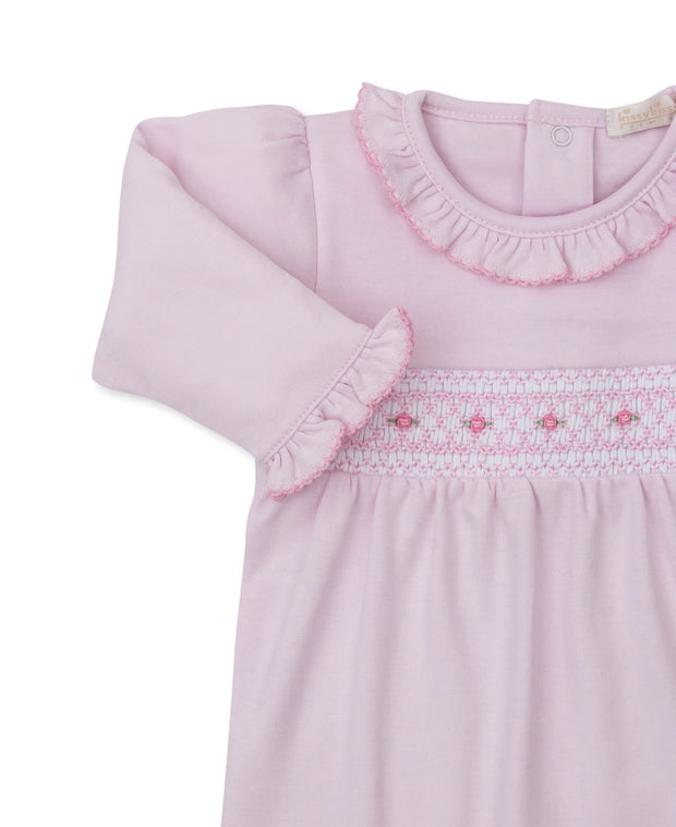 Kissy Kissy CLB Fall 25 Pink Hand Smocked Playsuit SKU#KG812904N