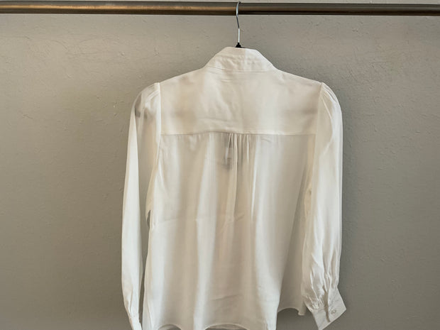 Velvet heart bow tie shirt 24014