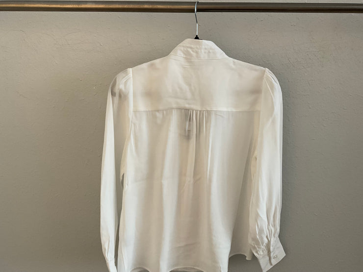 Velvet heart bow tie shirt 24014