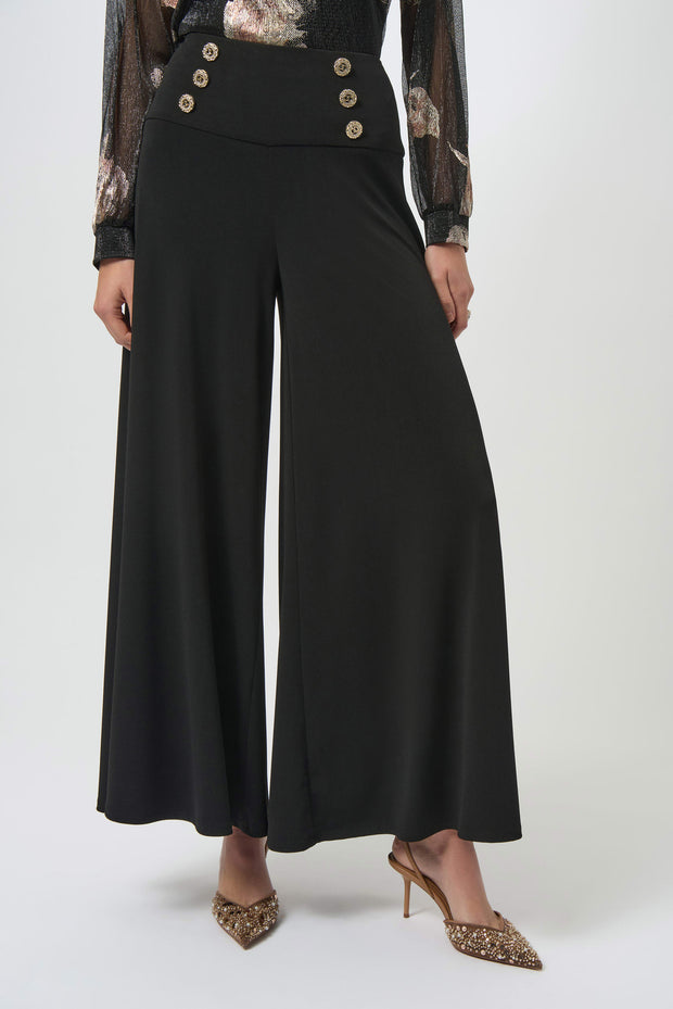 Joseph Ribkoff Moss Crepe Knit Flared Pants SKU 254178