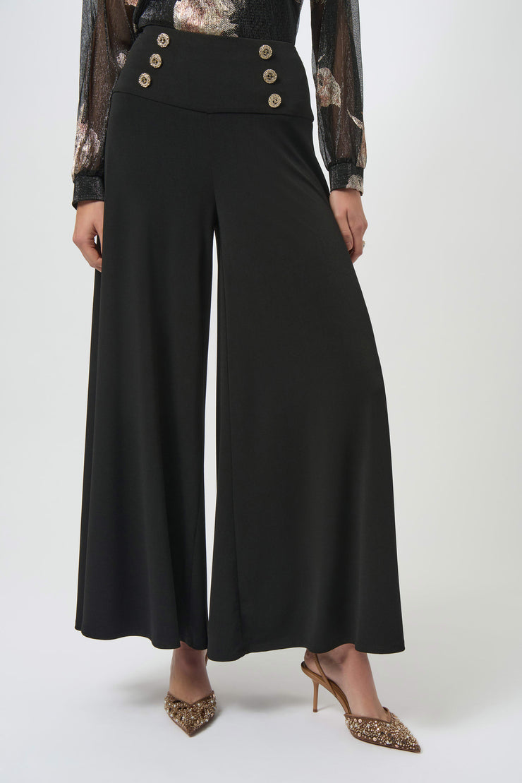 Joseph Ribkoff Moss Crepe Knit Flared Pants SKU 254178