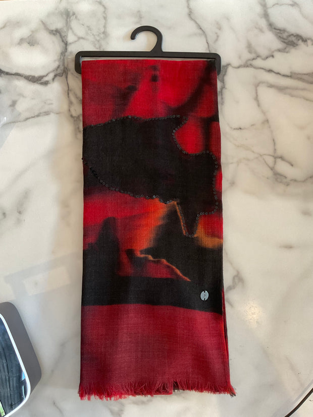 Joseph Ribkoff Black/Red Scarves SKU 254974