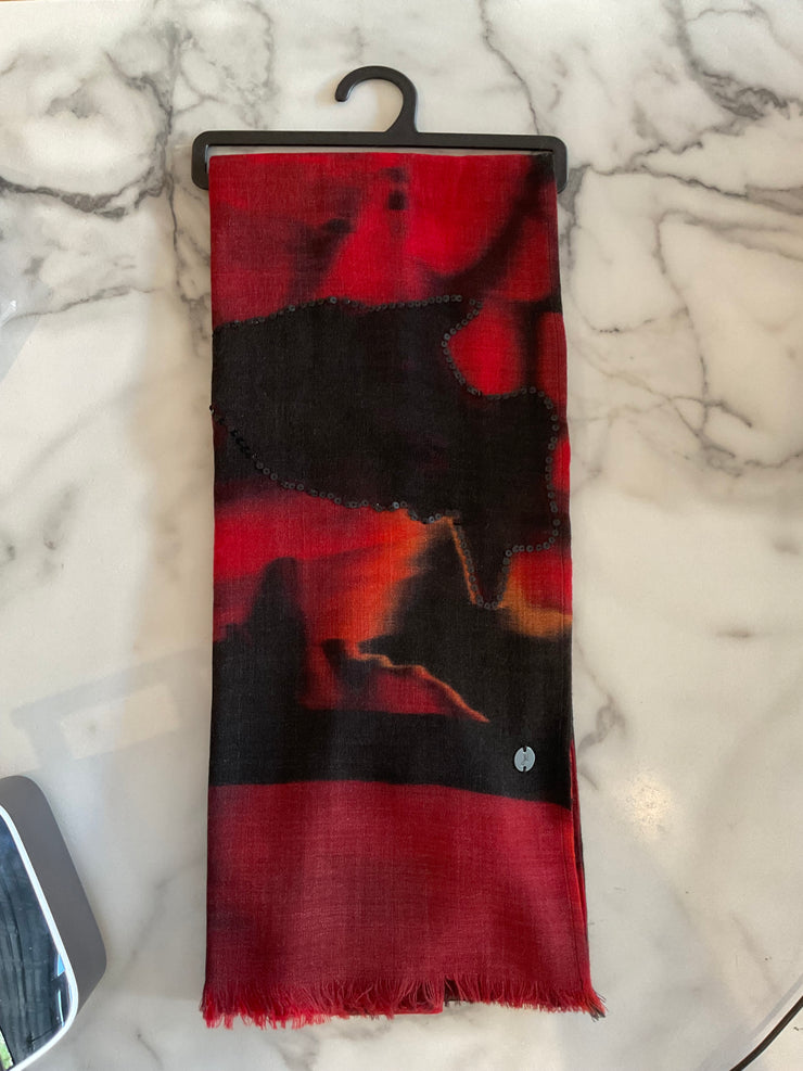 Joseph Ribkoff Black/Red Scarves SKU 254974