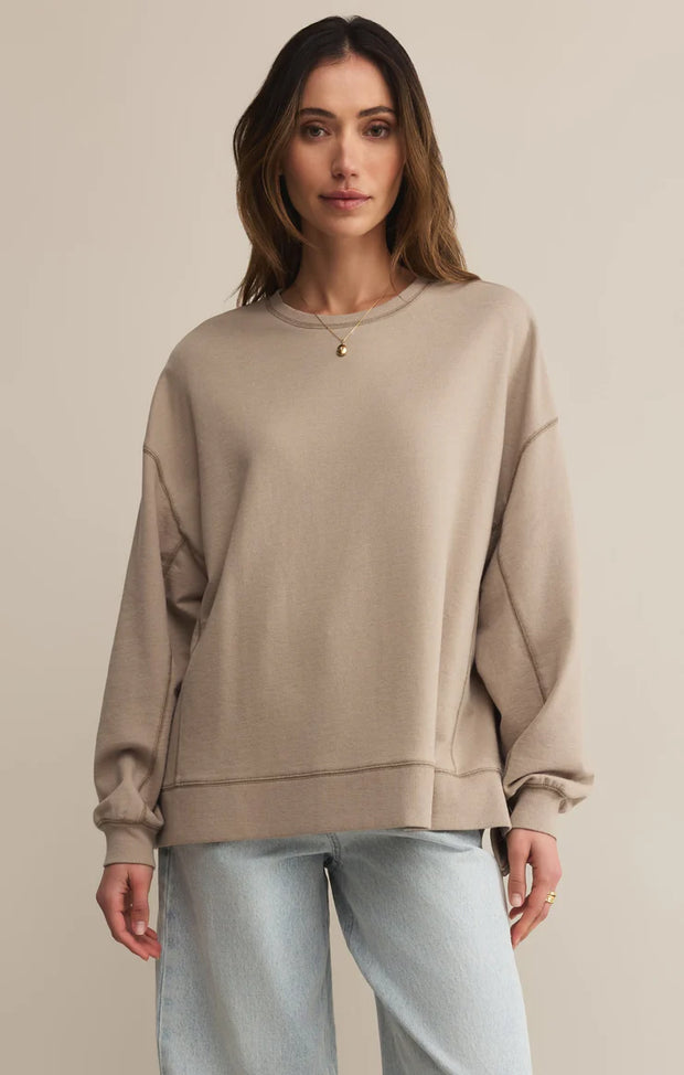 Z Supply MODERN WEEKENDER SWEATSHIRT retreat SKU ZT253835