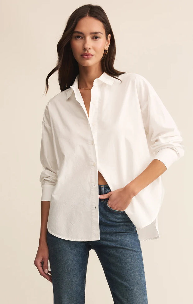 Z Supply ELEVATED POPLIN BUTTON UP SKU ZT253235