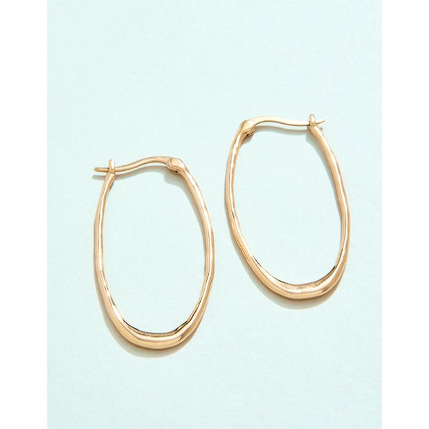 Spartina 449 Fiddler's Cove Hoop Earrings Gold SKU 976329