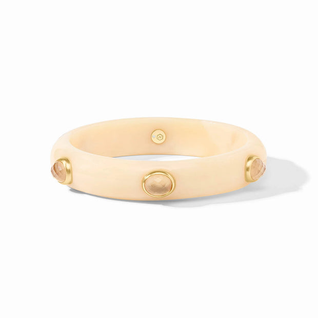 Julie Vos Carnaby stone bangle gold and acrylic BG324GAIV m