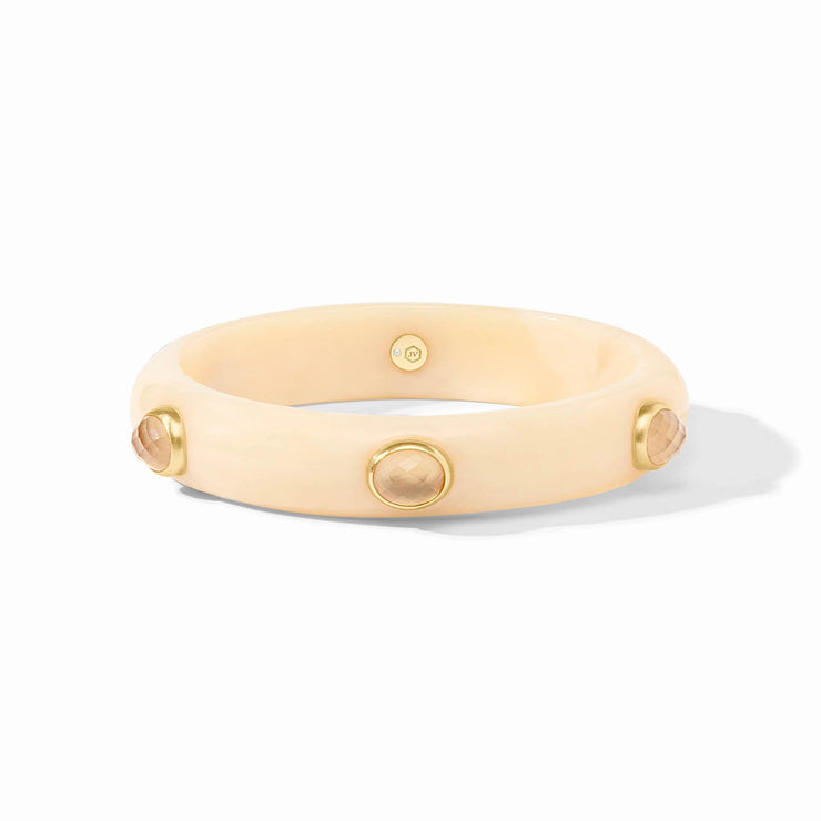 Julie Vos Carnaby stone bangle gold and acrylic BG324GAIV m